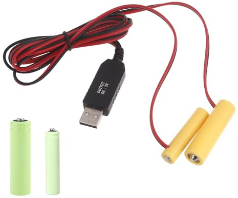 Watreketal Convertisseur d'alimentation 3 V AA USB pour remplacer 2 piles AA 1,5 V