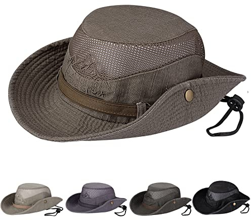 Obling Sonnenhut Herren Damen UPF 50+ Schutz Atmungsaktiv Quick Dry Fischerhut Outdoor Hut Faltbar Wanderhut Buschhüte Hut