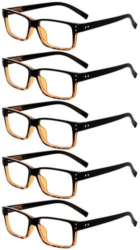 Eyekepper 5 stueck Klassische Federn-Scharnier Lesebrille Sonne Lesebrille