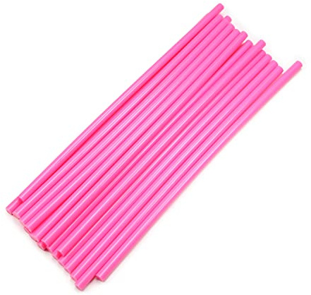Othmro 20 Stück Heißklebestifte, 24,9 cm Länge, 0,7 cm Durchmesser, Klebestifte, Heißklebepistole, Heißklebestifte, Allzweck-Klebestifte, Doppeltemperatur-Klebestifte, Rosa