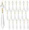 Belle Vous Pampilles Pour Lustres Forme de Glace (x20) - Perle Cristal Transparentes 11,5 cm pour Lustre, Chandelier, Prismes, Attrapes-Soleil, Guirlandes - Pendentif Perle en Cristal pour Décoration