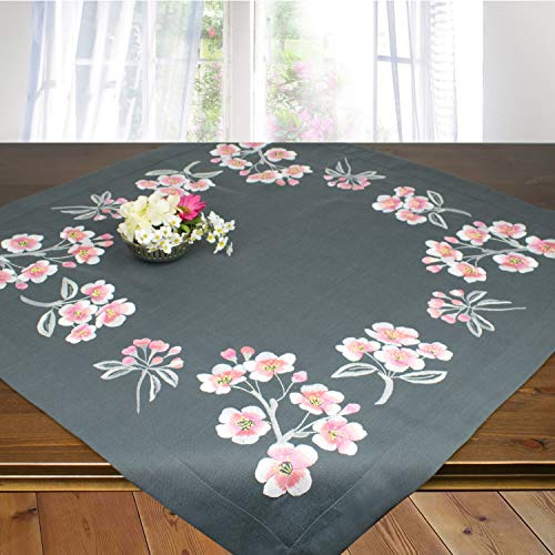 Set da ricamo LEVI, set da ricamo con disegno da ricamare per adulti, set completo per tovaglia con disegno prestampato da ricamare