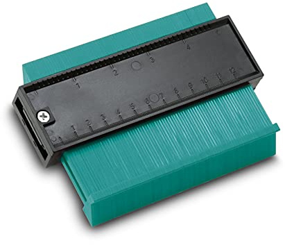 Blanko Calibro per contorni, per profili irregolari, piastrelle, ecc., tappeto e laminato, larghezza 12 cm