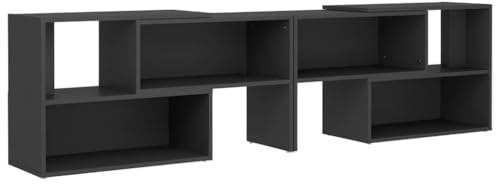 vidaXL TV Cabinet Home Living Room Furniture Side Plasma Hifi Stereo Cabinet TV Stands Lowboard Sideboard Entertainment Centre Chipboard Grey