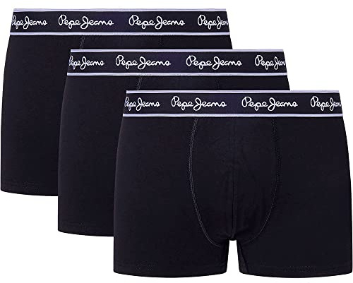 Pepe Jeans Pepe Tk 3P, Bañadores Ajustados para Hombre Hombre, Black, L