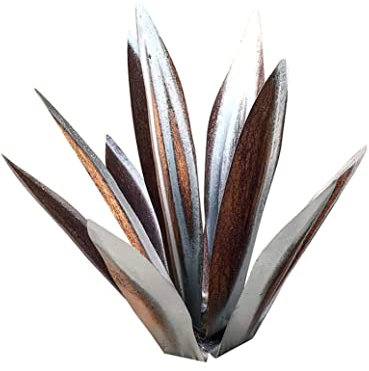 Liummrcy Scultura Rustica di Ferro Agave, 35 cm, Grigio, Arte di Ferro Agave, Decorazione da Giardino