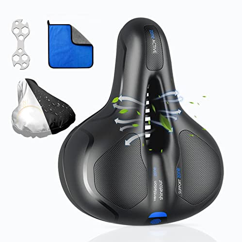 Beekeg Gummi Fahrradsitz Dual Shock Absorbing Fahrradsattel Fahrradkissen Bequem atmungsaktiv für MTB Rennrad
