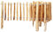 Roll-Steckzaun 5 Meter Rollzaun aus Haselnuss Höhe: ca. 35/50/60 cm, Lattenabstand 4-5cm / 7-8cm Langlebig Dank 100% Naturprodukt für Beete & Teichumrandung (35 cm Höhe, 7-8 cm)