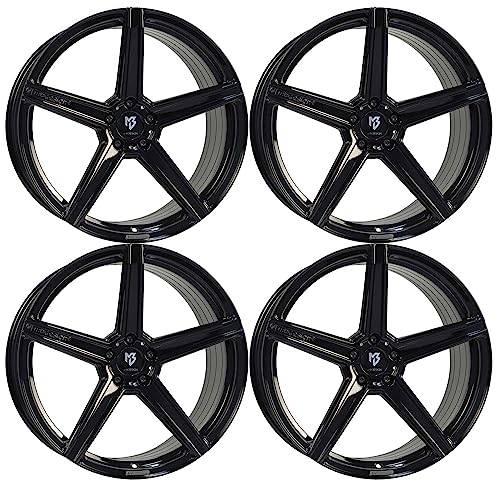 4x MB Design Felgen KV1S 9.5Jx20 ET38 5x112 Glanzschwarz kompatibel mit VW ID.4