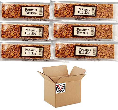 Candy co Peanut Brittle Bar 100g - Peanuts covered in caramelized sugar (06 Bars)