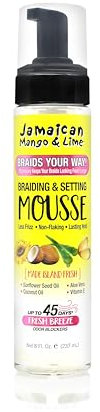 Jamaican Mango & Lime Braids Your Way Braiding & Setting Mousse 8oz
