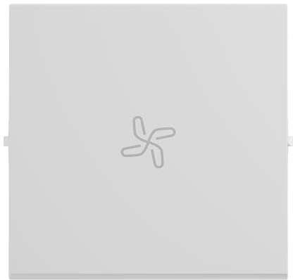 LEGRAND, SEANO Bascule avec symbole de ventilateur pour interrupteur va-et-vient, bouton poussoir et interrupteur, cache interrupteur, plaque basculante, couleur : ultra blanc, 765114