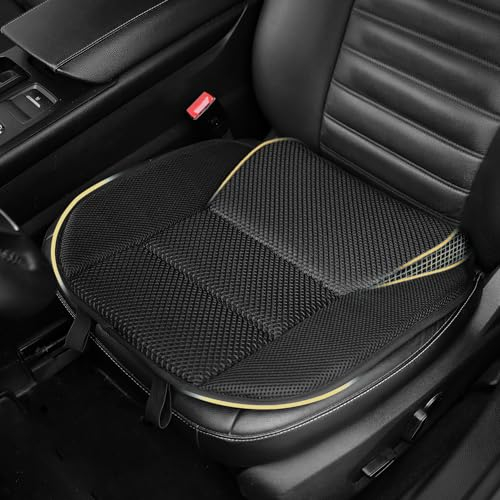 OLYDON Keilkissen Auto, Memory Foam Sitzkissen Auto, Schmerzlinderung, Verbesserung Beim Sitzen, Sitzerhöhung Erwachsene, für Das Auto, Bürostuhl, Aufgerüstet auf 10 cm Dicke