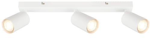 B.K.Licht - EEK A LED Deckenlampe schwenkbar, 3000K warmweiß, je 2W, je 450 Lumen, ca. 50.000h Licht, Deckenleuchte, Lampe, Wohnzimmerlampe, Schlafzimmerlampe, Küchenlampe, Decke, 44 cm, Weiß