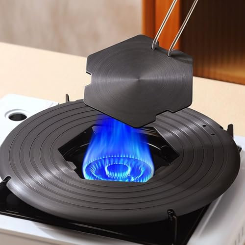 Diffuseur Chaleur pour Cuisinière à Gaz, Plaque D'adaptation Cuisson à Induction Détachable, Plaque D'adaptation Cuisinière à Induction, Plaque Cuisson pour Cuisinière à Gaz