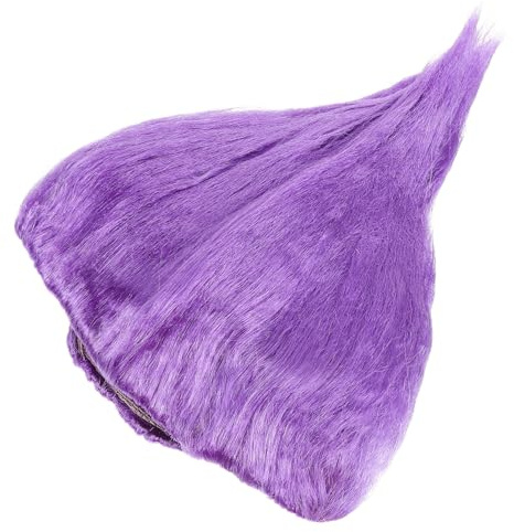 minkissy 1pc Carnival Wig Flame Shape Hair Cosplay Costume Halloween Wig for Adults Children Purple Color