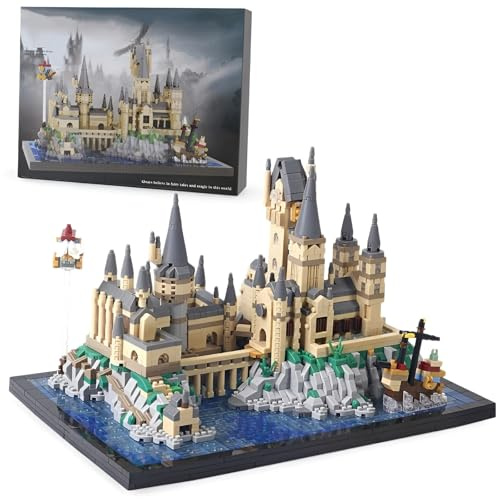 Micro Magic Castle Building Blocks Model Set, 2900+ PCS Mini Castle Building Kits, Creative Tower Architecture Bricks Toys, Gifts for Kids and Adults