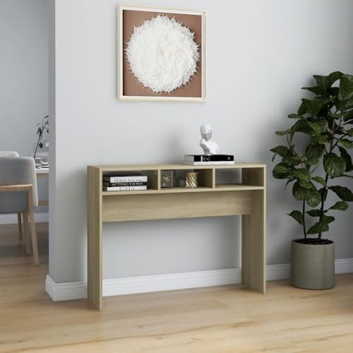 CIOURSTO Tavolo da Console - Arredamento per la Casa Accessori per Mobili Soggiorno Divano Tavolo Laterale Adatto a Soggiorno, Corridoio e Ufficio (105×30×80cm)