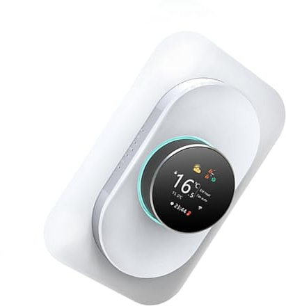 Fabater WiFi Smart Termostat, Programmerbar Temperaturkontroll för Värmepumpanslutning, Röststyrning för Hemmet
