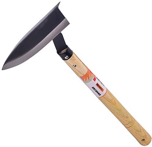 FOXSMZZ Dreieckige Gartenhacke, japanisches Jäten – Klinge ist sehr scharf