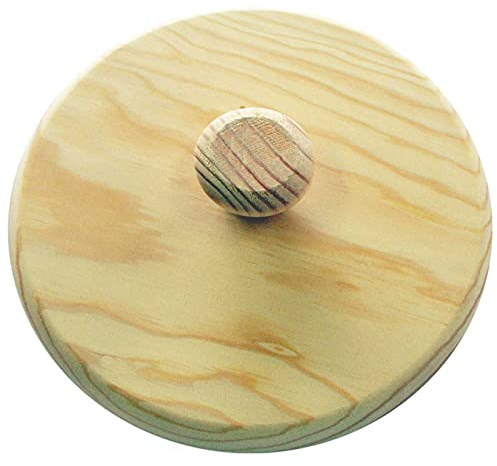 Plato giratortillas de madera, diámetro 23,5 cm. Tapa volteatortillas ideal para darle la vuelta a la tortilla fácilmente