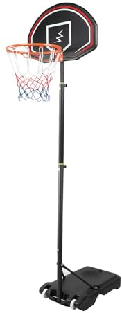 YOLEO Basketballkorb Outdoor für Kinder, 110–210cm Höhenverstellbar, Transportable Basketballständer mit Rollen, Tragbar Kinder Basketballkorb