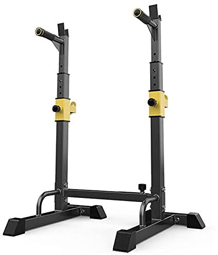 FENGXU Multifunktionale Fitness Langhantelständer, Bankdrücken Kniebeugenständer, Einstellbare Hantelablage, Stahl Squat Rack, Professionelle Fitnessgeräte für Zuhause,250 Kg Belastbarkeit