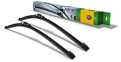 HELLA 9XW 358 164-141 Easy Set OE Limpiaparabrisas - SetOE6555 - Escobilla con hoja plana - para vehic. dirección izquierda - 650/550mm - 26/22 - delante - Cant.: 2