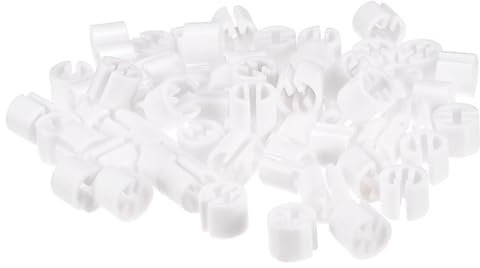sourcing map Vêtements Cintre Marqueur Vide Apte 3.5mm Tige pour Vêtement Couleur Codage Blanc Compte 100