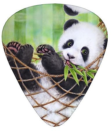 Nette Panda Gitarre Pick 12 Picks Mode Personalisierte Bass Pick Durable Elektrische Gitarre Plektren Instrument Zubehör