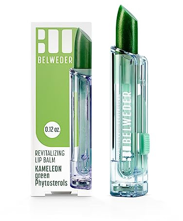 BELWEDER - Revitalisierende Lippenbalsam mit Phytosterolen - Kamäleon Grün Lippenpflegestift - Lippenpflege und Schutz - Feuchtigkeit und Regeneration der Lippen