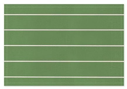 Salvamanteles Individuales Rayas Verdes Salvamanteles Individuales Mesa Juego de 2 manteles Individuales Lavables Antimanchas Antideslizante Resistente Al Calor bajoplatos Lino 45x30cm