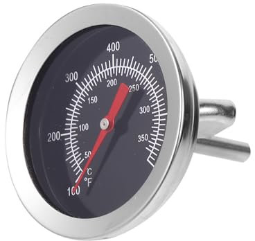 DECHOUS Edelstahl Ofenthermometer Für Backofen Kochen Mit Präziser Temperaturanzeige Robustes Haushaltsofenthermometer Silber