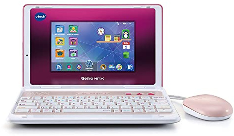 VTech Genio Max Rose Métallisé, Ordinateur Éducatif Enfant Dès 5 Ans