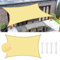 KIMIGO Voile D'ombrage Rectangulaire,3 x 4m Toile Ombrage,Imperméable Toile Ombrage UV Protection pour terrasse, Balcon, pelouse, Jardin, fête, activités de Plein air avec Corde