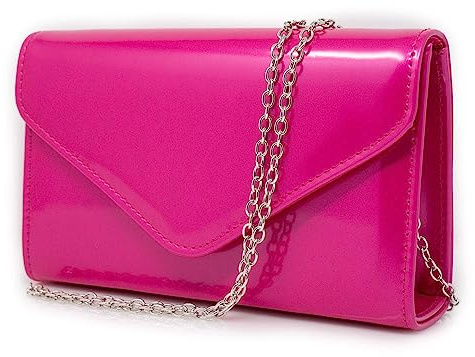 Emila Pochette lucida di vernice elegante cerimonia borsetta da donna ragazza signora borsa a mano piccola clutch bag sera matrimonio comunione battesimo primavera estate 2026