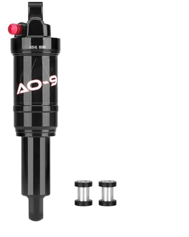 Wenyouya Amortiguador trasero de presión de aire, aleación resistente 6061 ajustable MTB suspensión trasera con anillo de sellado impermeable a prueba de polvo, para montar en bicicleta de montaña en