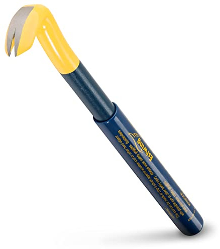 ESTWING Handy Claw Nail Puller - 10 Pry Bar with Forged Steel Construction & Vinyl Cushion Grip - HC-10