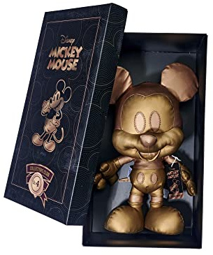 SIMBA Disney Bronze Mickey Mouse Colecionista. Peluche en caja de regalo. Nº 4 de esta colección de 12. Recógelos todos. Apto desde 0+, cumpleaños, Navidad, regalo de coleccionista. ( 6315870313)