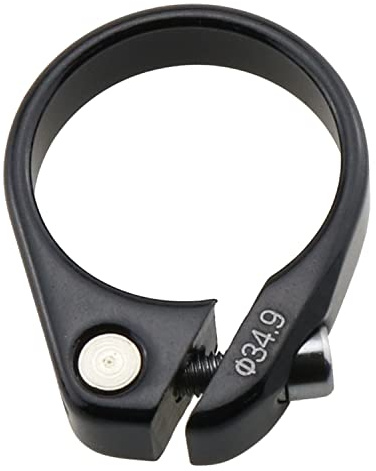 DGZZI Bike Seat Post Clamp Aluminum Alloy Bicycle Seatpost Collar Bicycle Seat Clamp Mountain Bike Seat Clamp Bicycle Accessories (34.9mm Black)