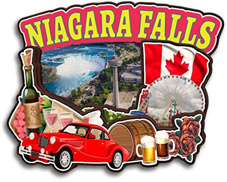 Niagara Falls Ontario Kanada Kühlschrankmagnet Holzkollektion 3D Holz handgefertigt Reise Stadt Souvenirs Kühlschrankmagnet Heimdekoration Geschenk -1431