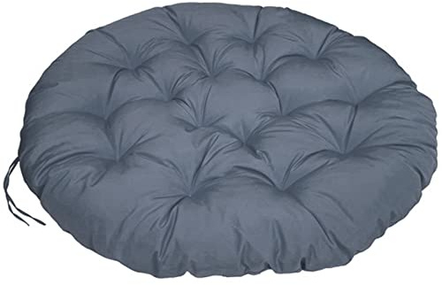 ZTGL Kissen für Hängesessel, Indoor & Outdoor Hängestuhl - Runde Sitzkissen 40-180cm - Kissen für Hängeschaukel Ersatzpolster für Rattan Papasansessel Wasserdicht,Gelb,90x90cm