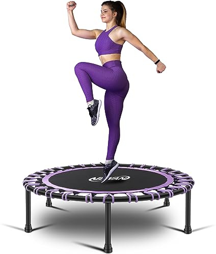 Newan Mini Cama elástica silenciosa de 40 Pulgadas para Fitness, trampolín elástico para Entrenamiento Cardiovascular para Adultos, límite máximo de 330 Libras
