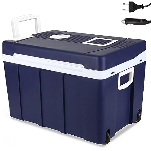 Syntrox Germany Kühlbox Dschub 50 Liter Warmhaltefunktion, Warmhaltefunktion, 50 Liter Kapazität, Flexibel einsetzbar. Kühlbox Camping, Mini Kühlschrank,