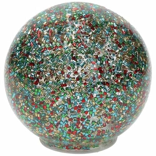 Andrea fontebasso 1760 Palla con LED Diametro Cm 18 Strobo Vetro Verde Linea STROBO