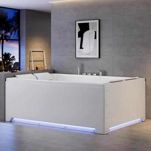 Bagno Italia Bain à remous 190 x 135 cm avec 4 panneaux latéraux 31 jets bluetooth et led