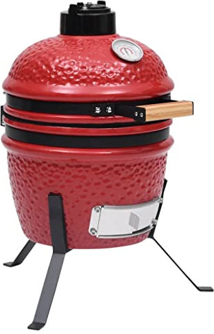 Möbelsets-2in1 Kamado Grill Smoker Keramik 56 cm rot