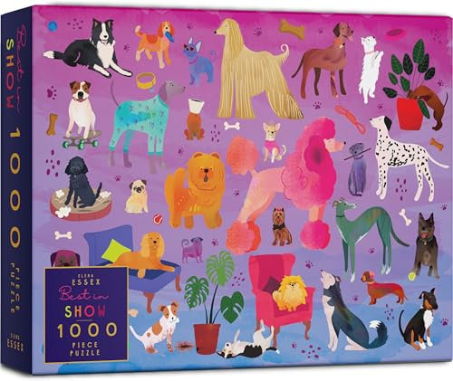 Elena Essex puzzles for adults 1000 pieces - Best in Show | dog jigsaw puzzles | 1000 piece puzzle dogs | fun puppy dog jigsaw puzzle | 20x28inches