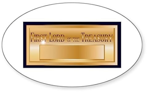 CafePress Ten Downing Street Letter Box Plaque Sticker Sticker (Oval 50 pk)