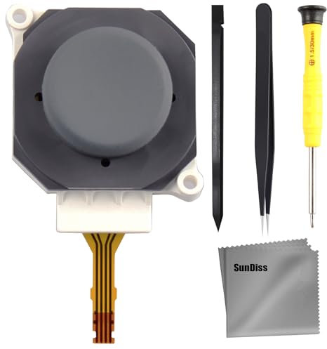 3D Joysticks Button Replacement Kits with Thumb Stick Circle Pad Cap for Nintendo 2DS 3DS 3DS XL Replacement Accessories Parts with Repair Tools